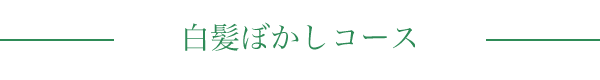 白髪ぼかしコース